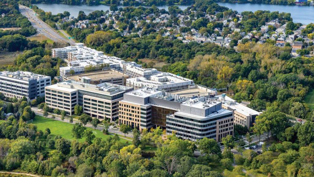 Arial view of a lab campus